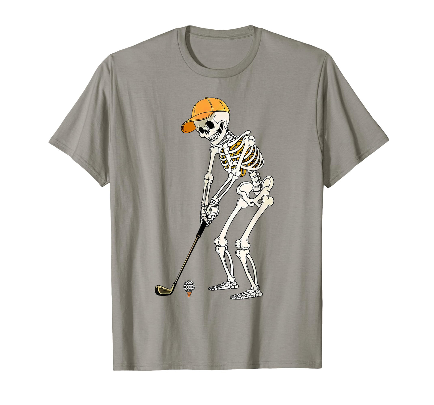 Retro Skeleton Golf Halloween Golfer Golf Player For Men Dad T-Shirt