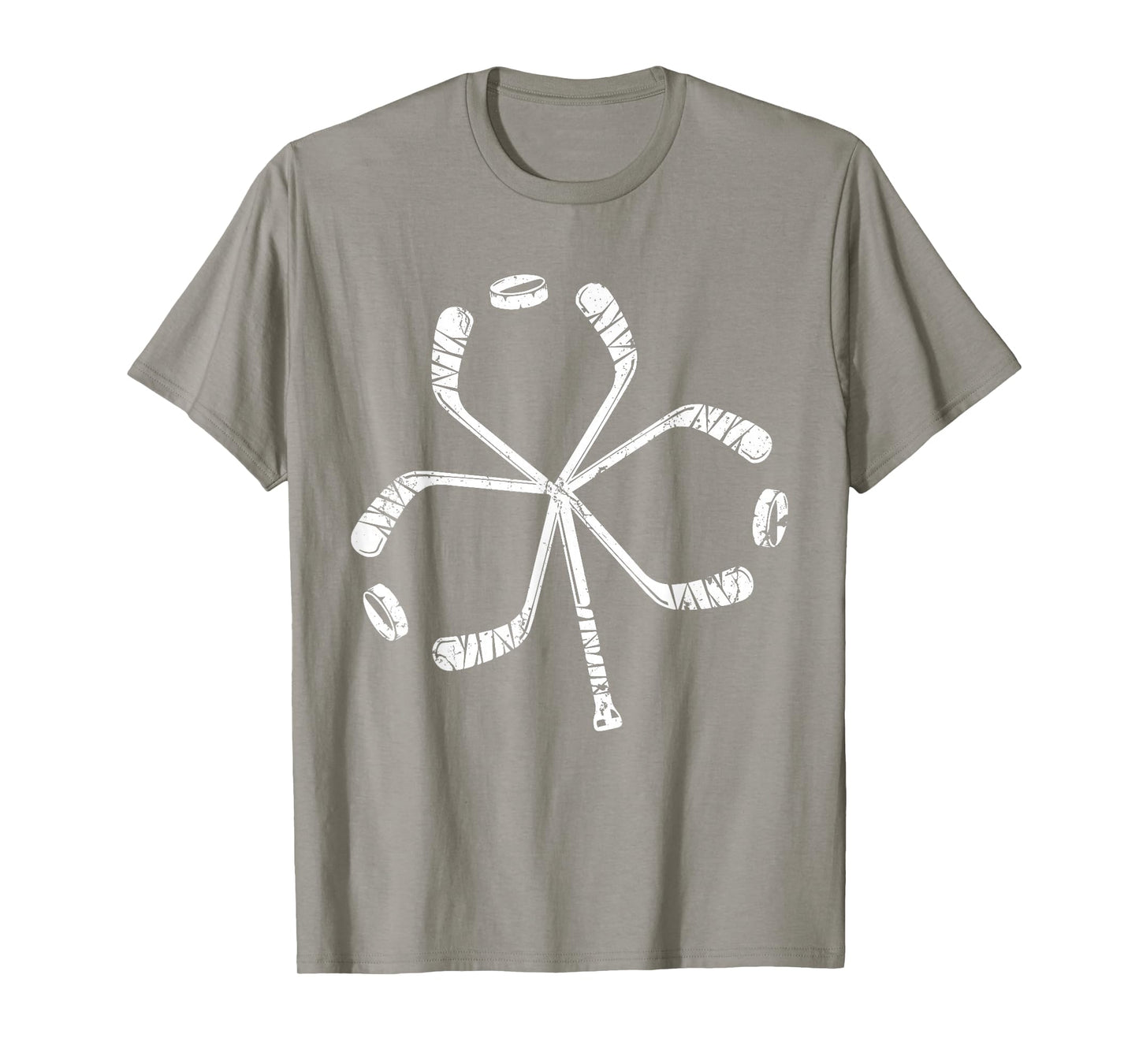 St Patricks Day Hockey Shamrock Vintage Stick Saint Paddy's T-Shirt