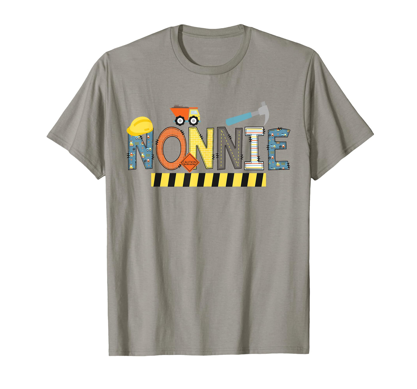 Nonnie Construction Birthday Kids Family Matching T-Shirt