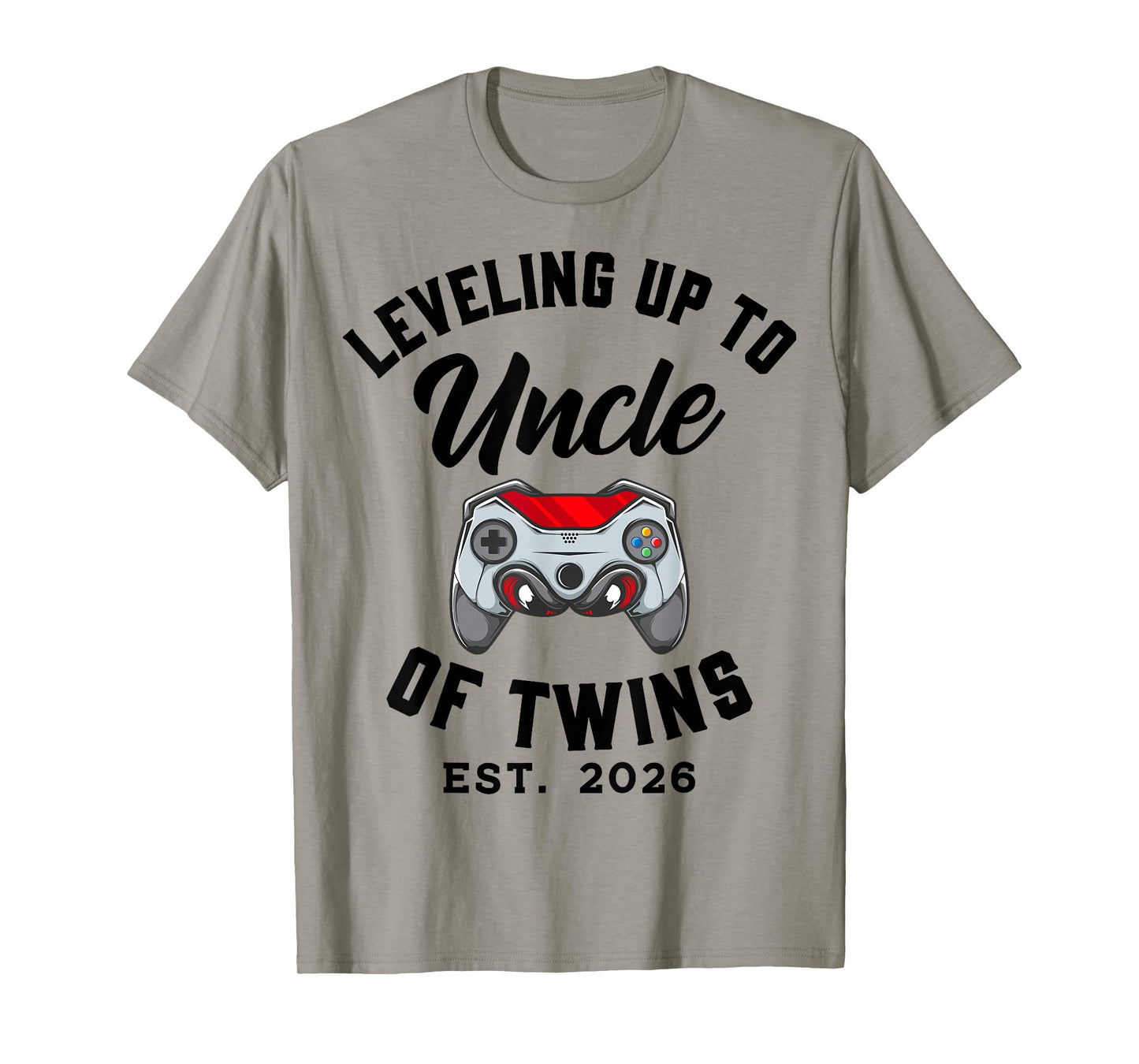 Leveling Up To Uncle of Twins 2026 Pregnancy Announcement T-Shirt