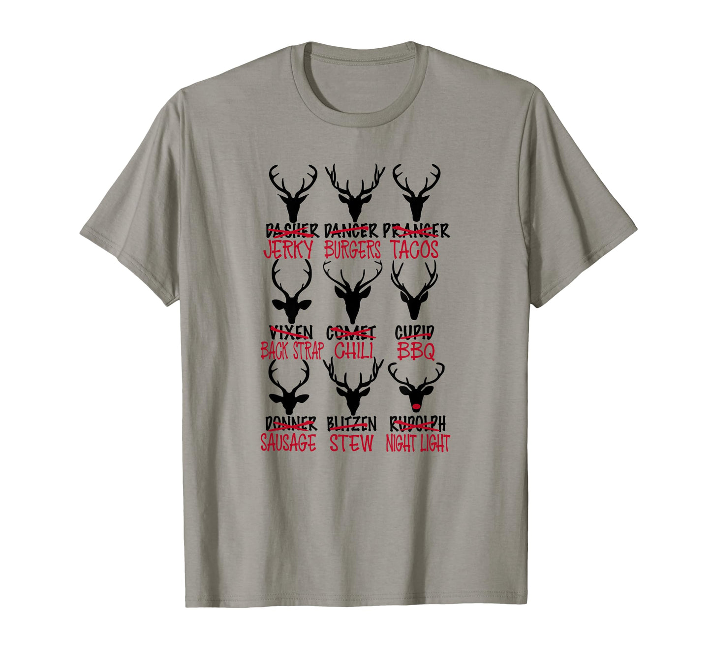 Funny Deer Hunting Santa's Reindeer T-Shirt