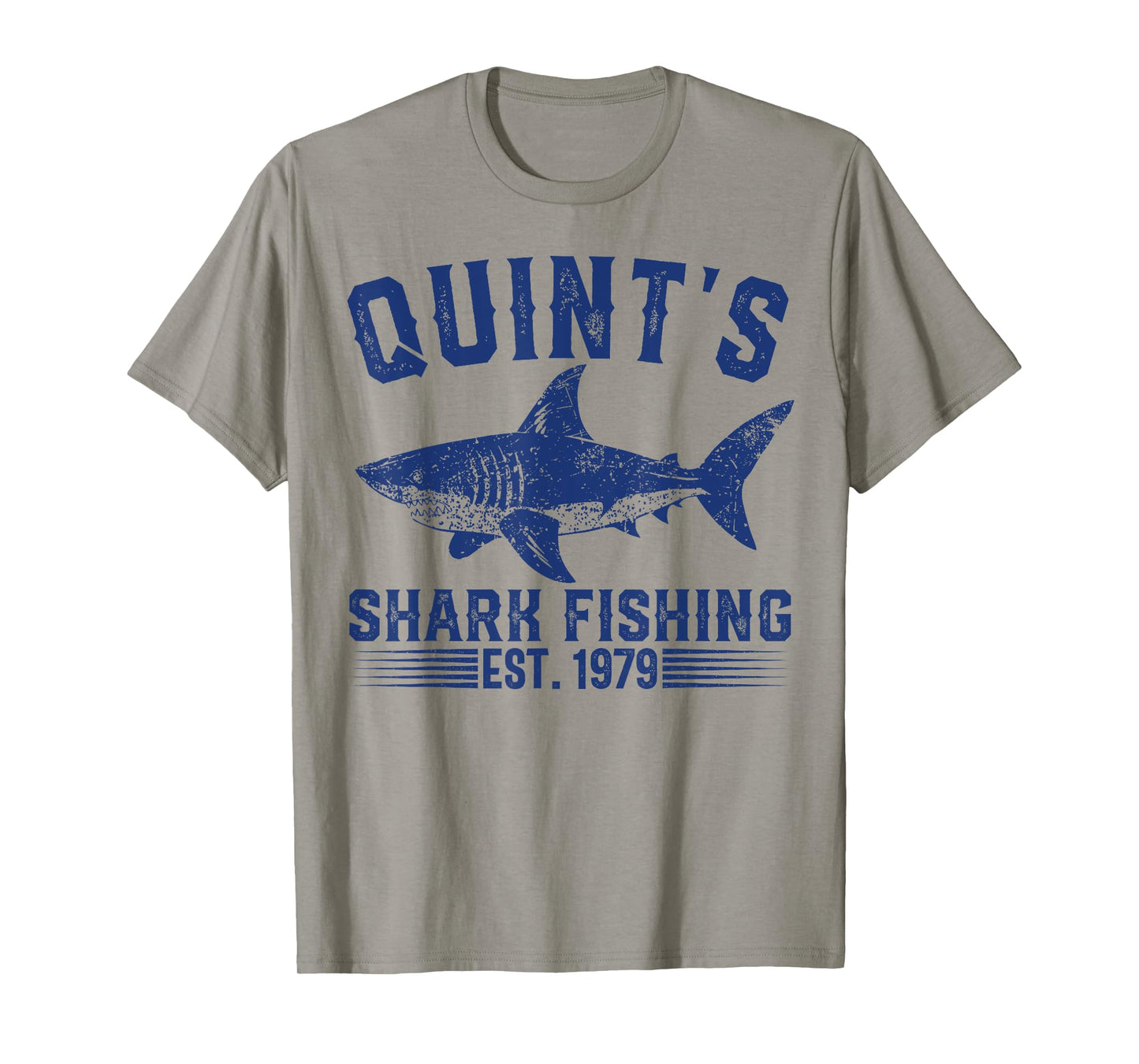 Vintage Quint's Shark Fishing 1979 Retro Fisher Birthday T-Shirt