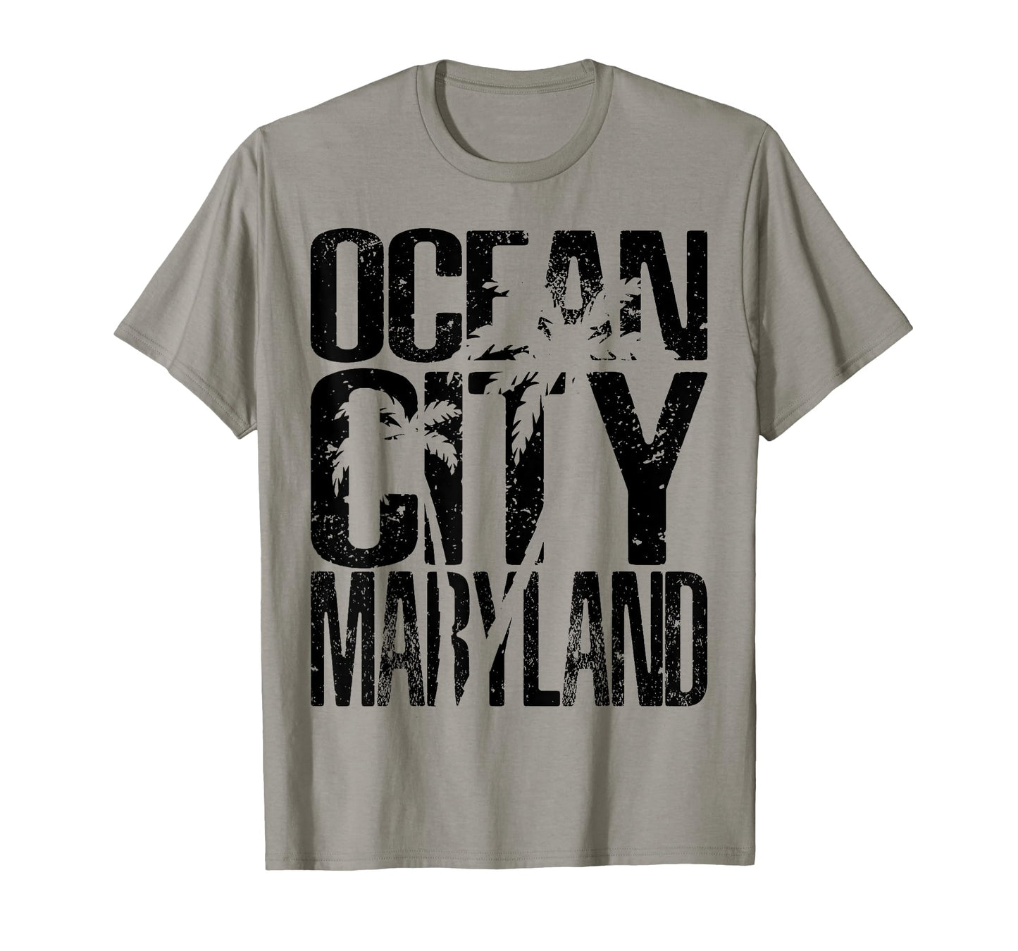 OCMD Ocean City Maryland retro vintage palm tree T-Shirt