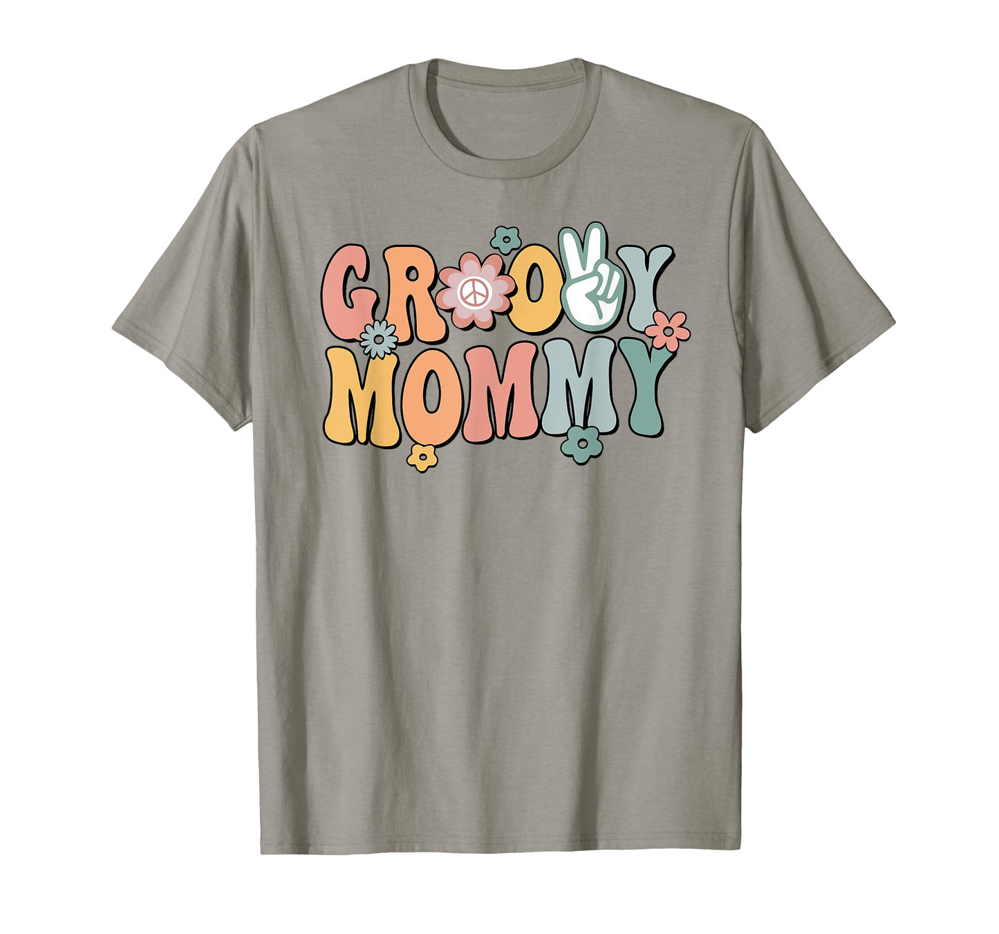 Groovy Mommy Retro Mom Matching Family 1st Birthday Party T-Shirt