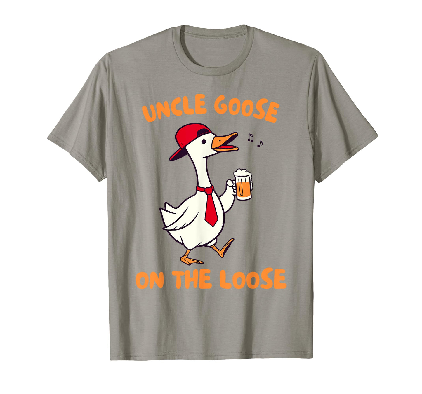 Uncle Goose On The Loose Silly Goose Beer Drinking Uncle T-Shirt