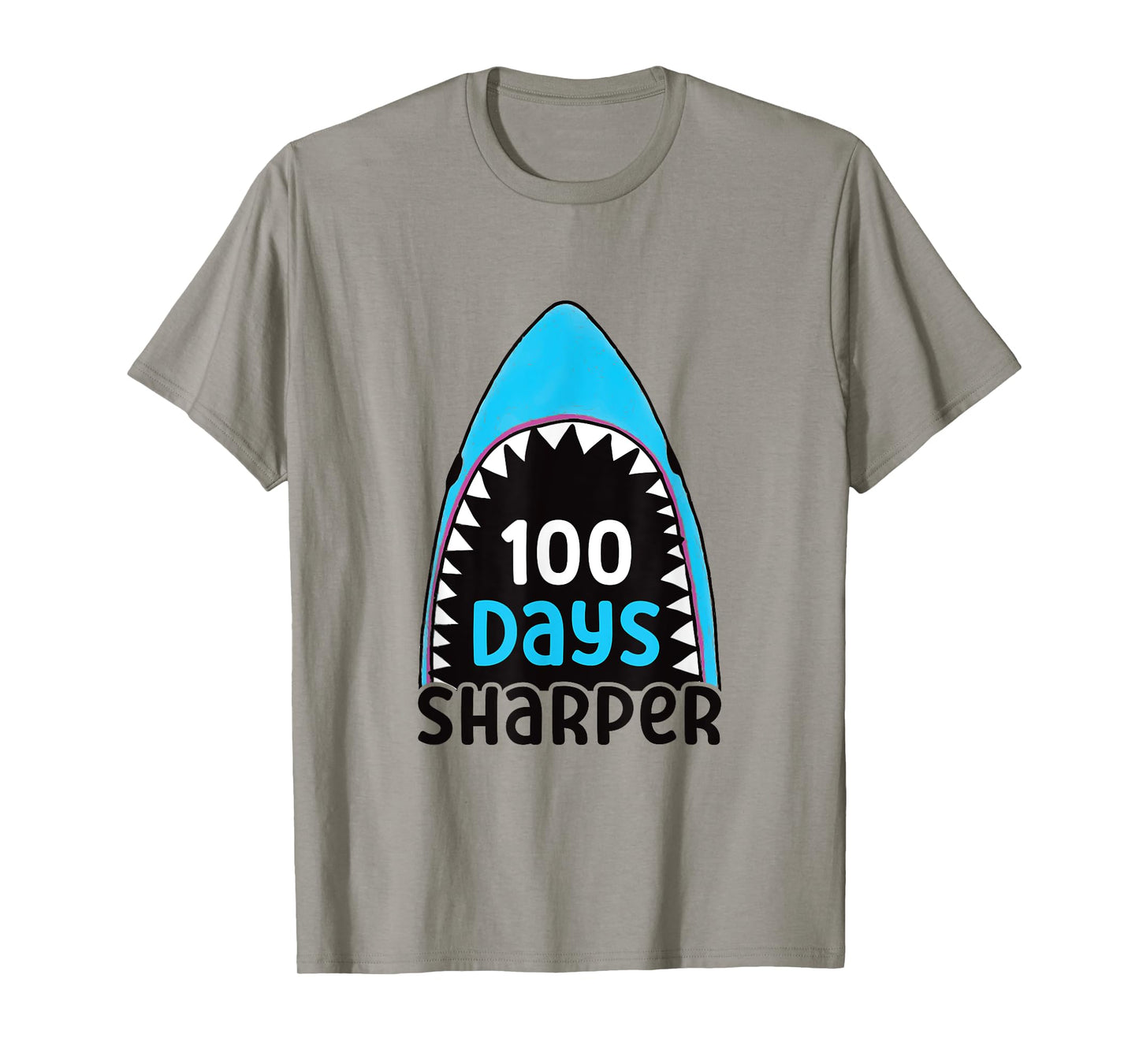100 Days Sharper Boys Shark 100th Day of School T-Shirt