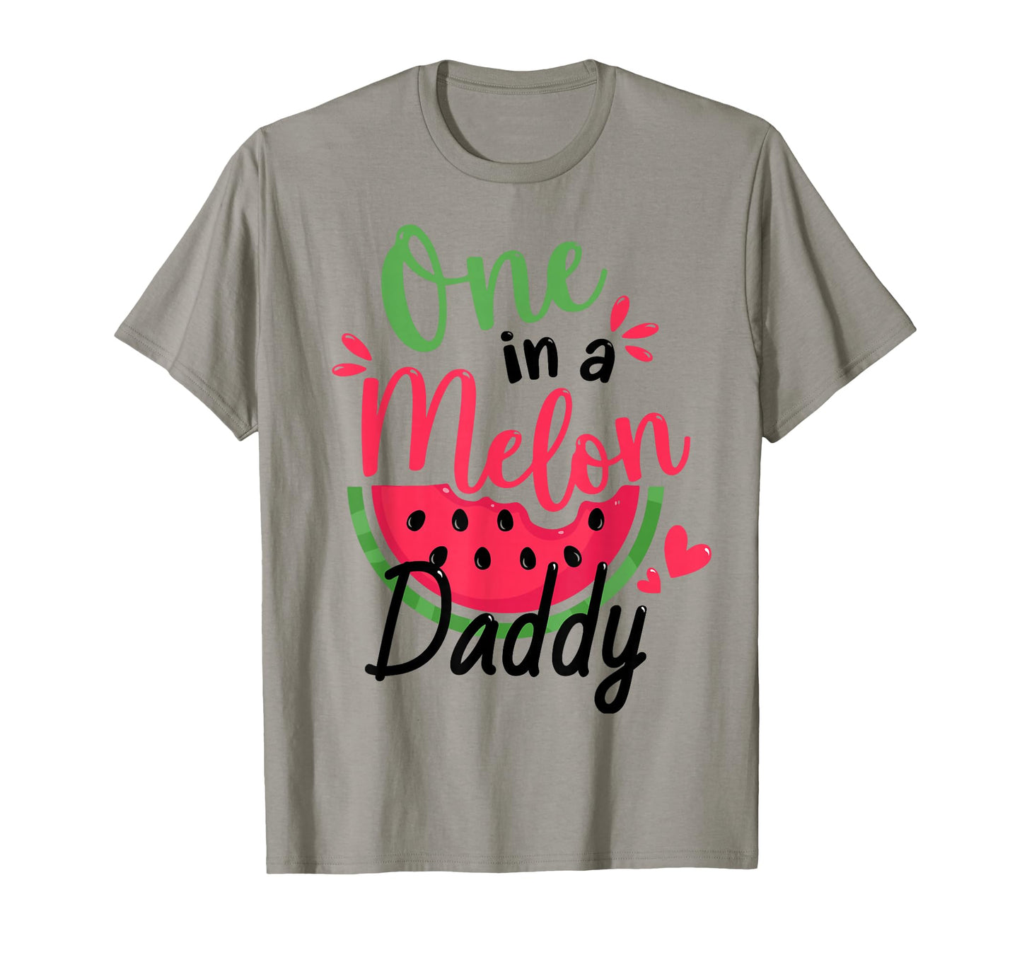 One in a Melon Daddy 1st Birthday Party Family Matching T-Shirt