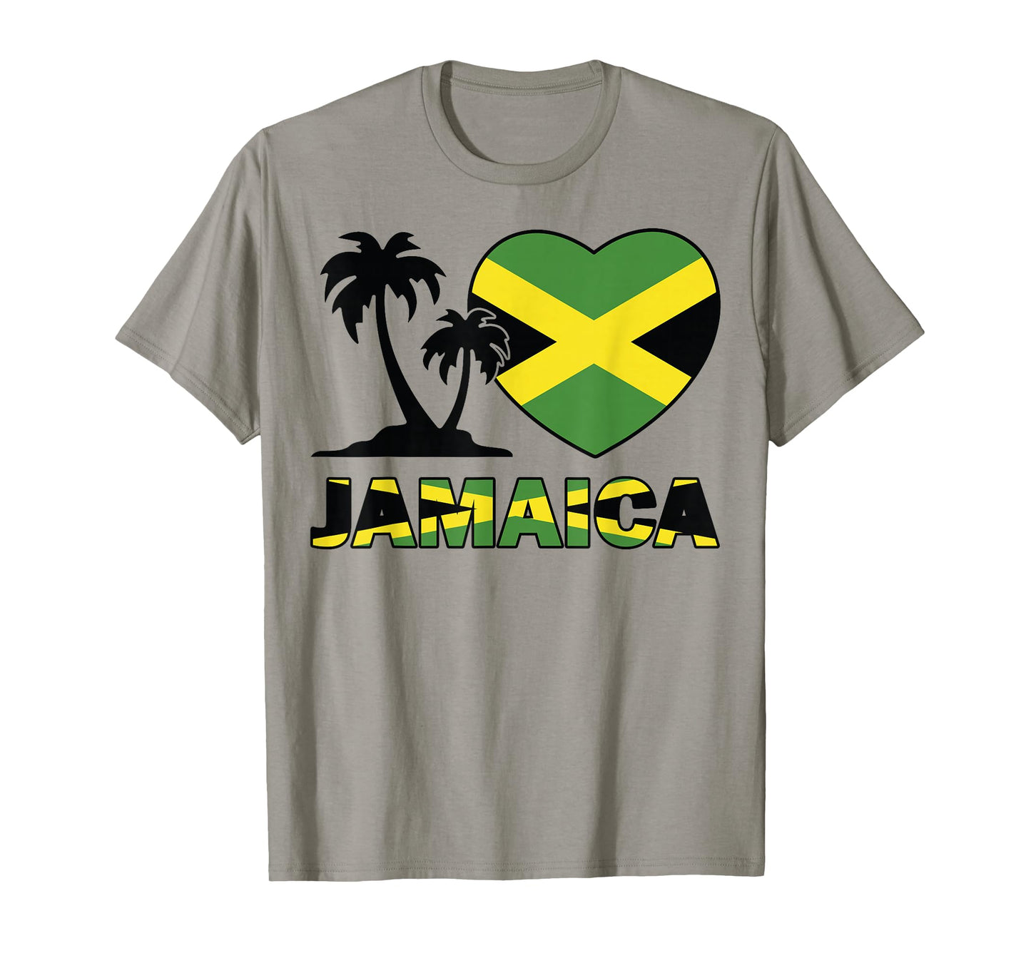 Women Jamaica-Shirt Jamaican Flag Men Kids Girl Heart I love T-Shirt