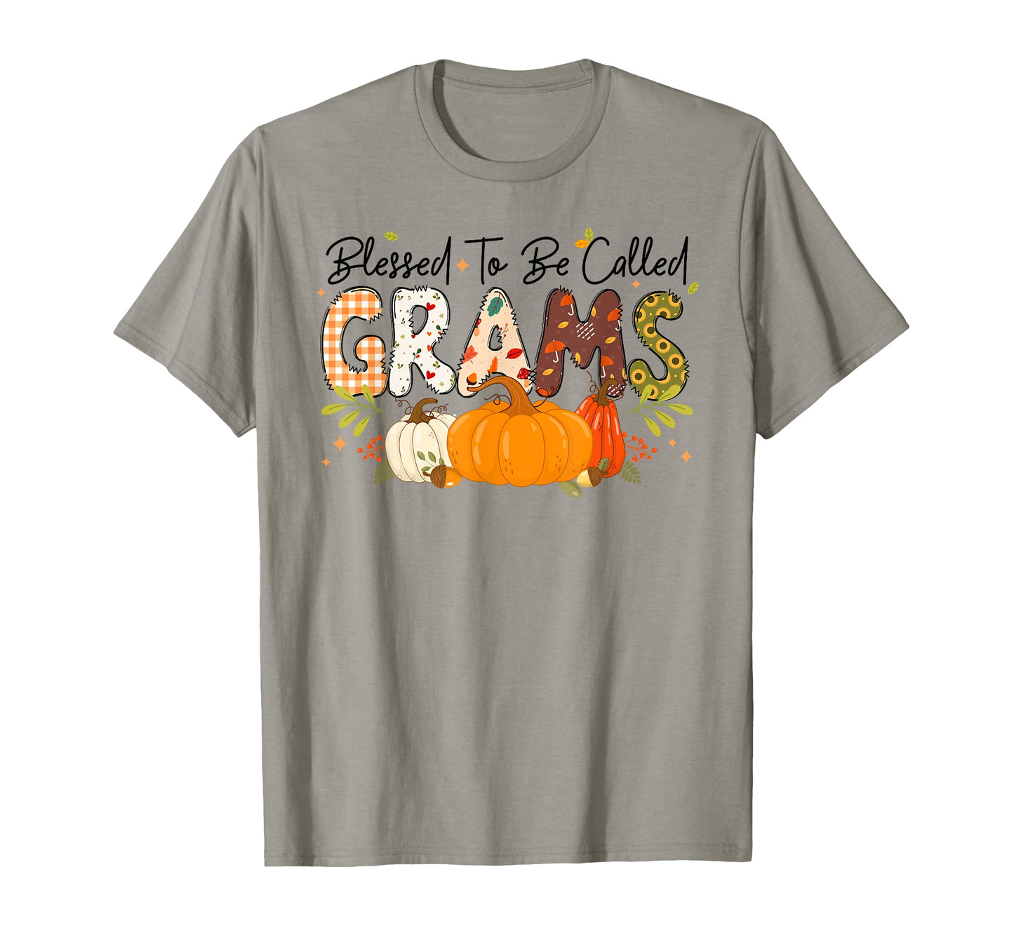 Blessed Grams Pumpkin Fall Autumn Thanksgiving Mom Women T-Shirt