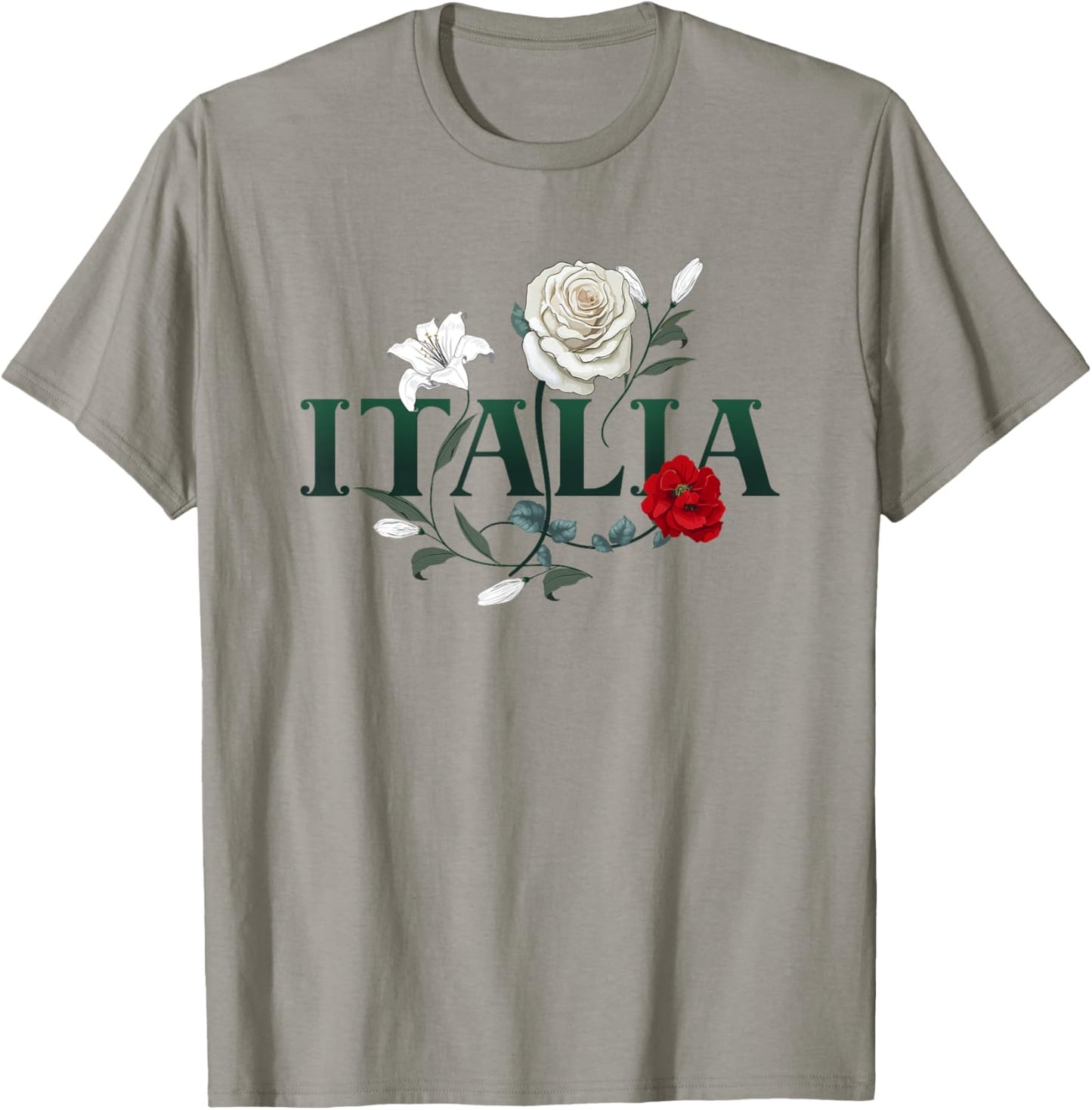 Flowers of Italy - Vintage Style Minimalist Boho T-Shirt