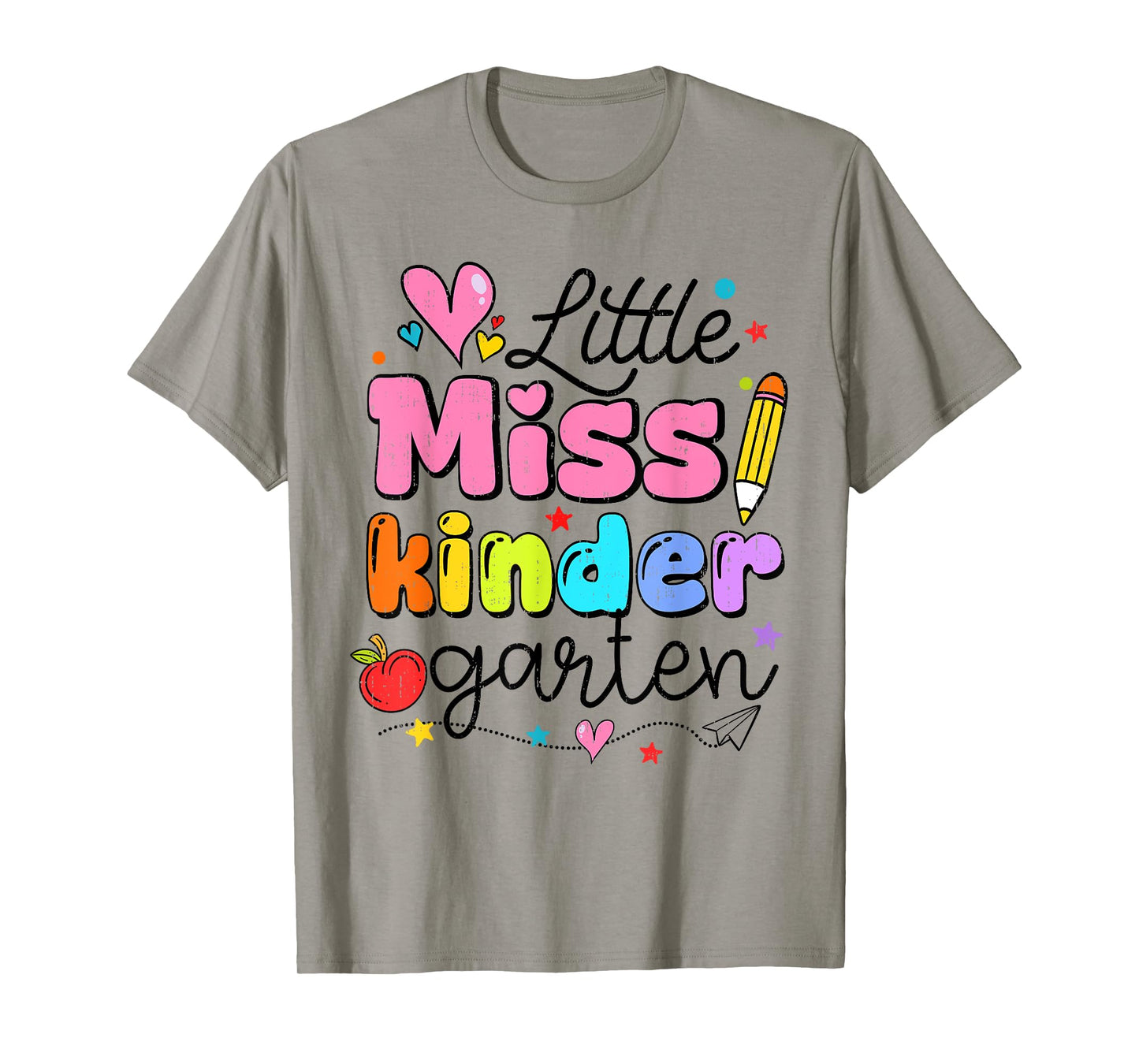 Little Miss Kindergarten Back To School Cute Kinder Girls T-Shirt