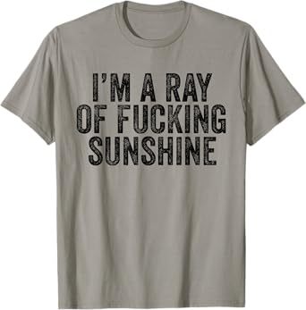 I'm Just a Ray of Fucking Sunshine Funny Sarcastic Vintage T-Shirt