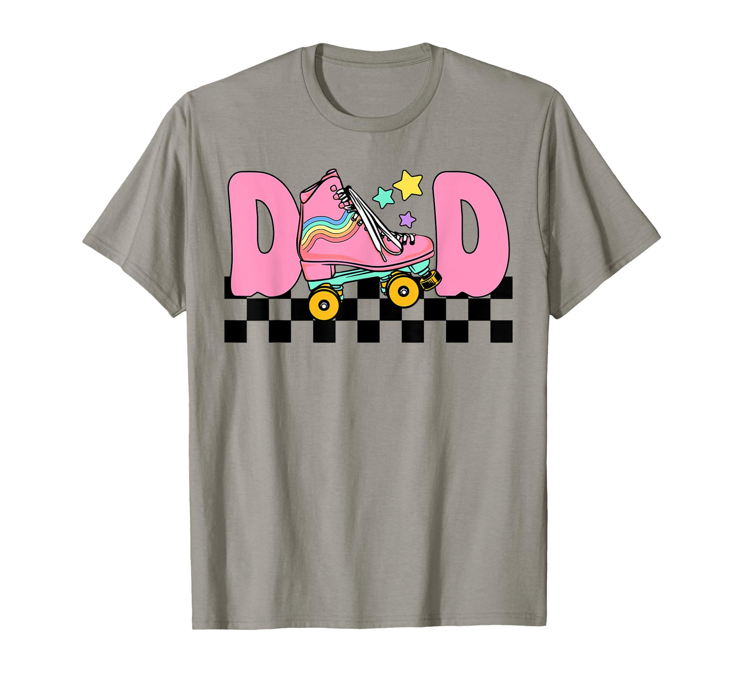 Dad Rolling Into Birthday Roller Skating Family Matching T-Shirt