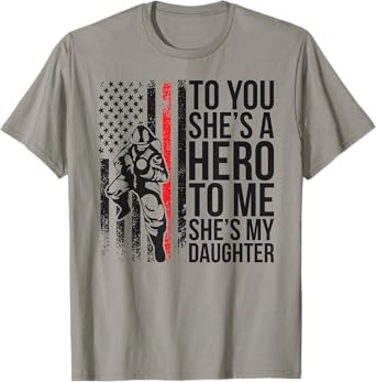My Daughter Proud Fire Mother Firefighter Mom T-Shirt