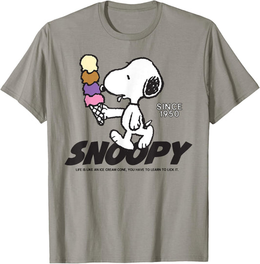 Peanuts Snoopy Ice Cream Cone T-Shirt