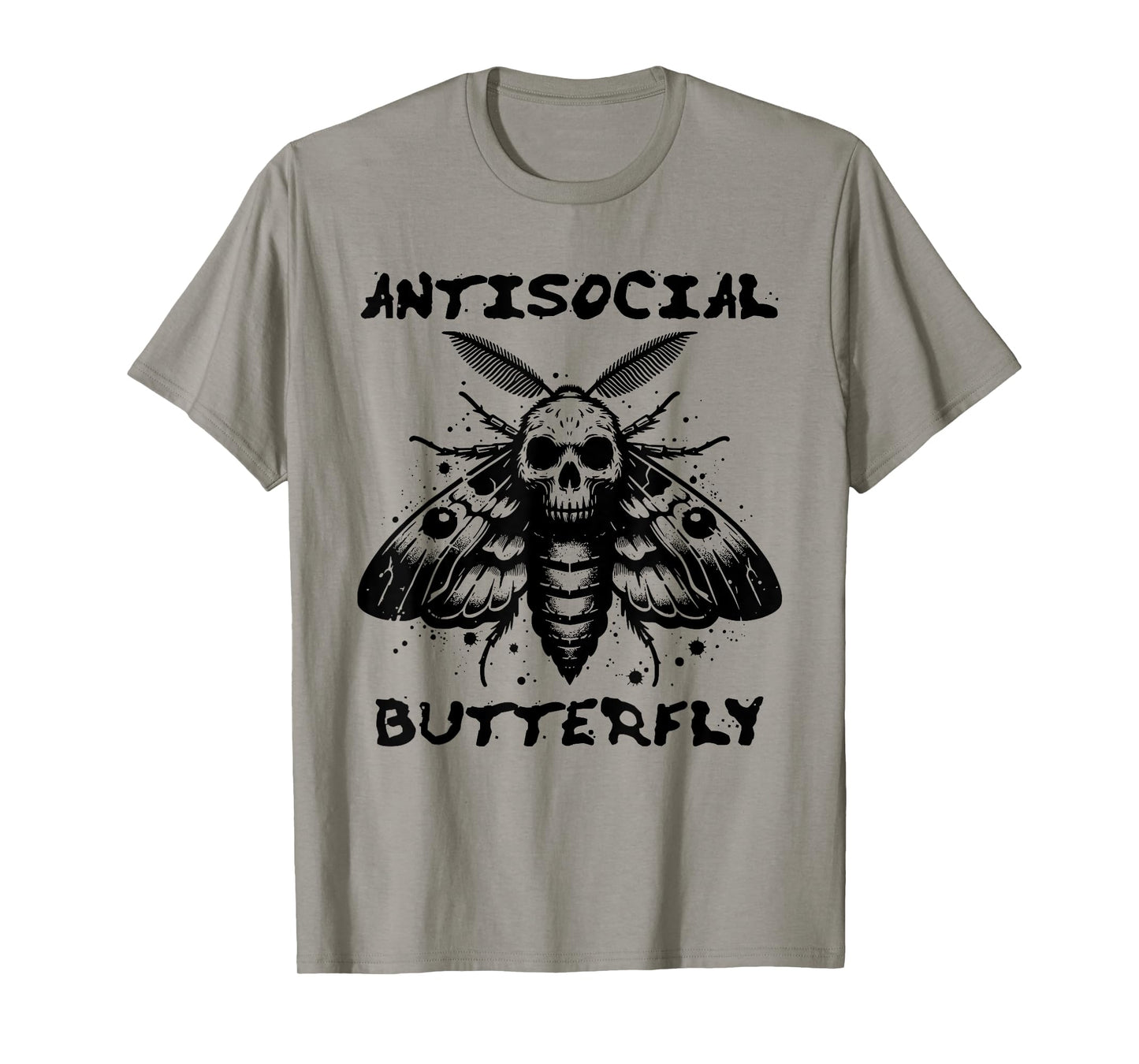 Antisocial Butterfly, Funny with a death head moth T-Shirt