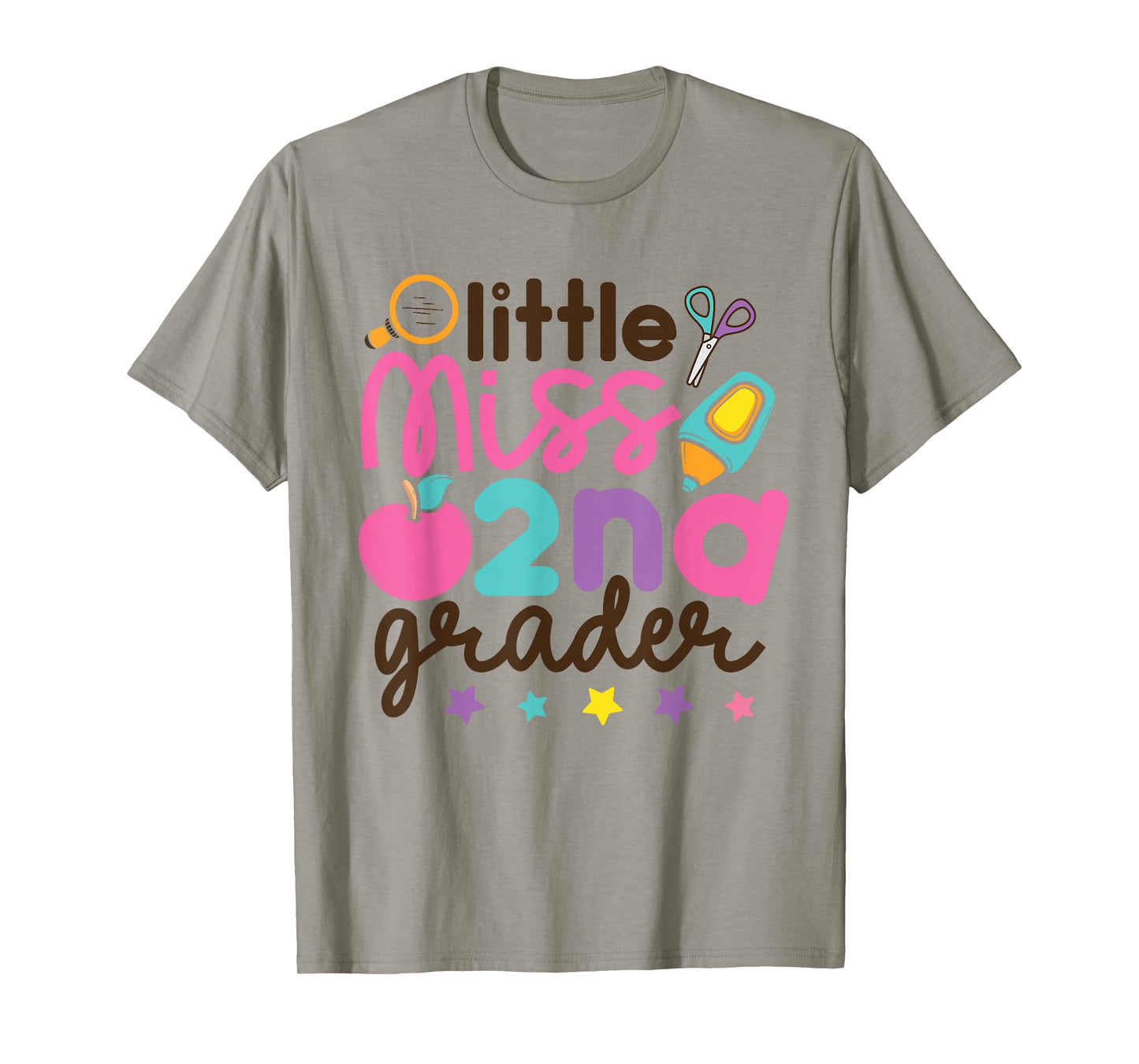 Little Miss 2nd Grade First Day of Second Grade Cute Girls T-Shirt