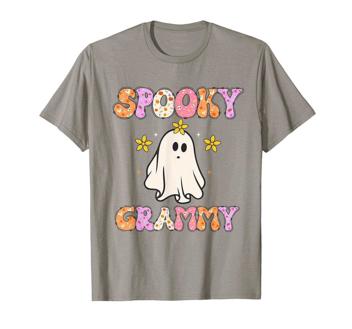Spooky Grammy Halloween Grandma Groovy T-Shirt