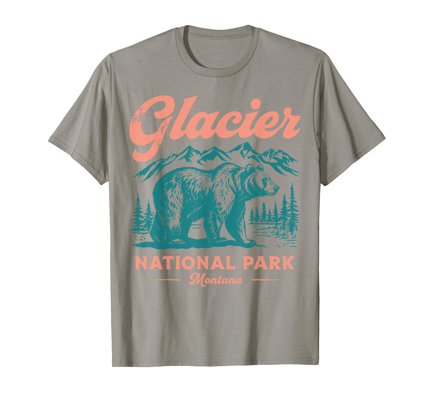 Glacier National Park retro T-Shirt
