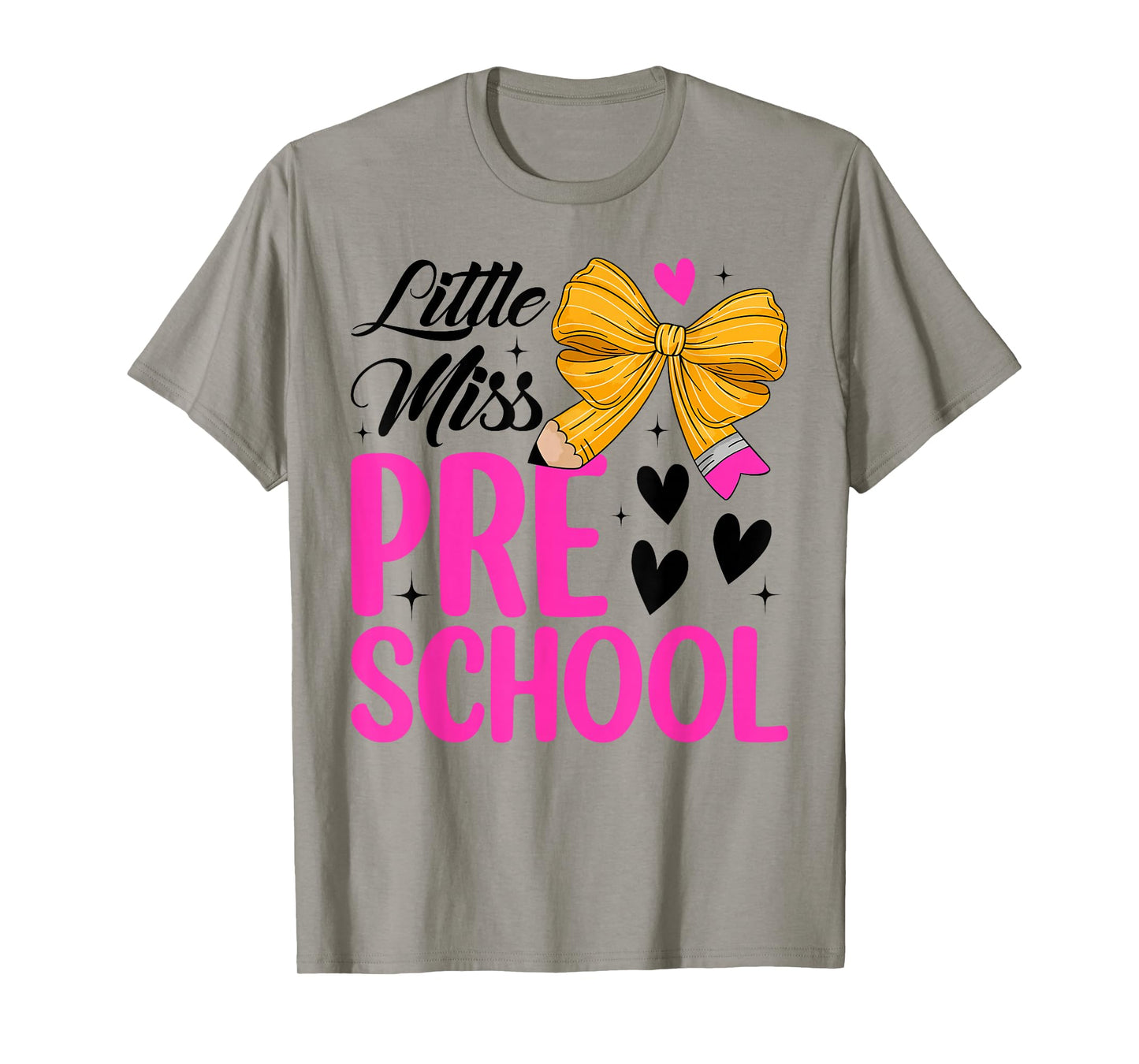 Cute Little Miss Preschool Back To School 1st Day Of School T-Shirt