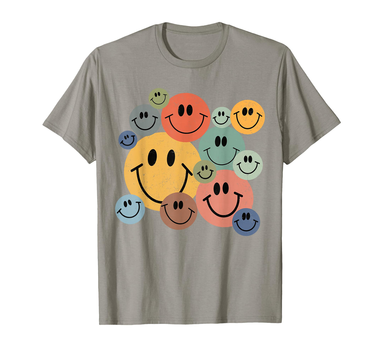 Smile Face Vintage Trendy for Women Youth Kids Toddler Baby T-Shirt