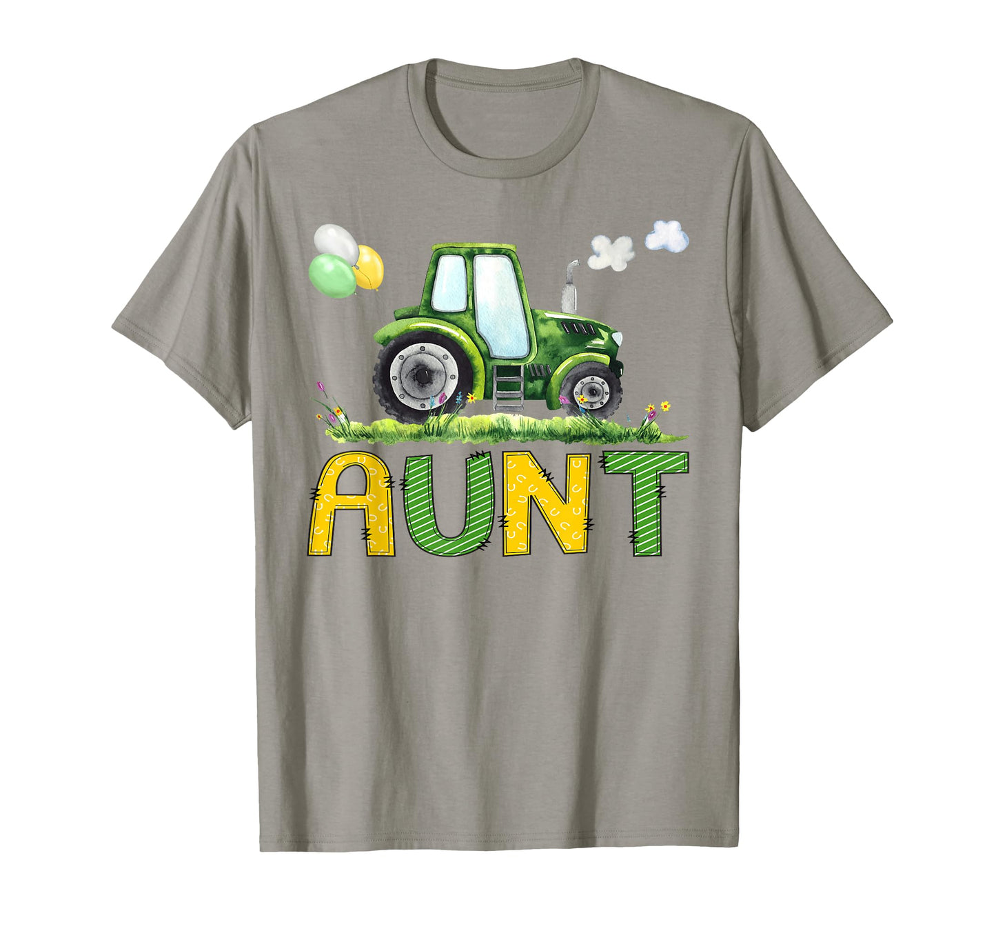 Aunt of The Birthday Boy Tractor Farm Truck Matching T-Shirt