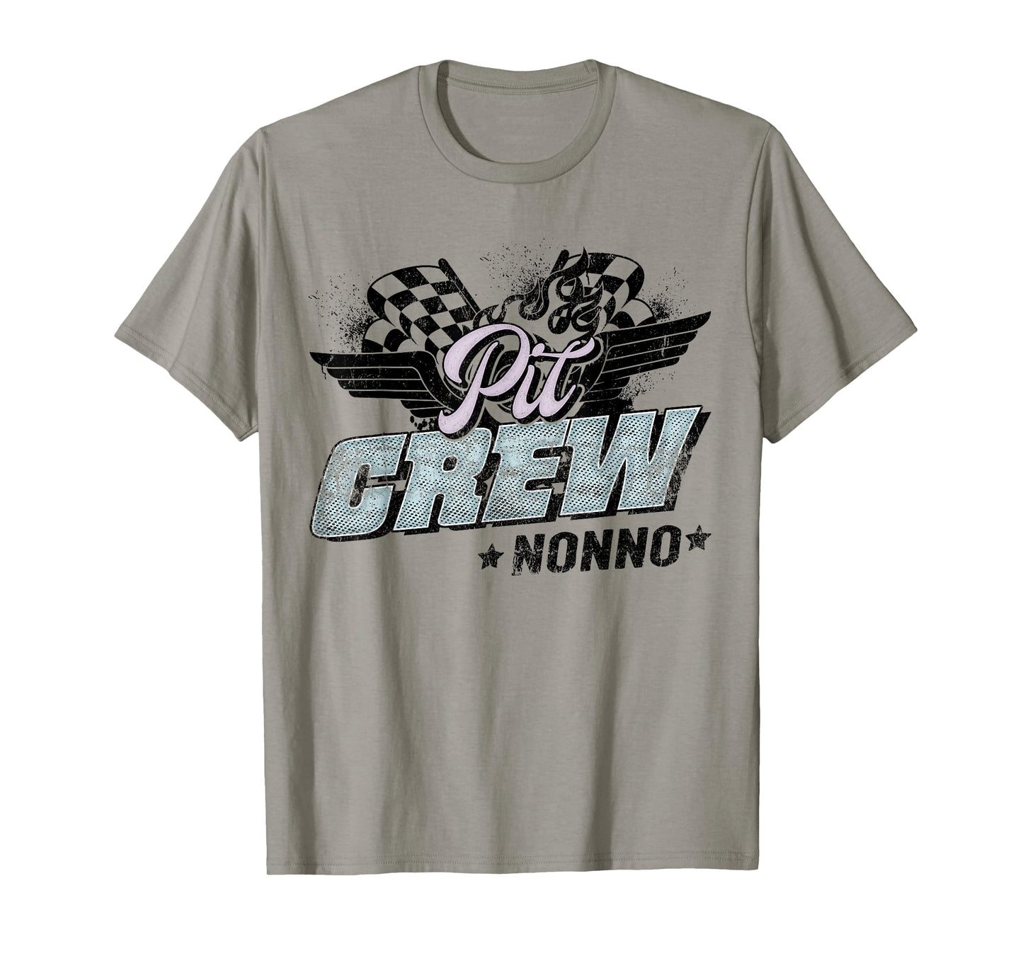Pit Crew Nonno Race Car Birthday Family Race Car T-Shirt