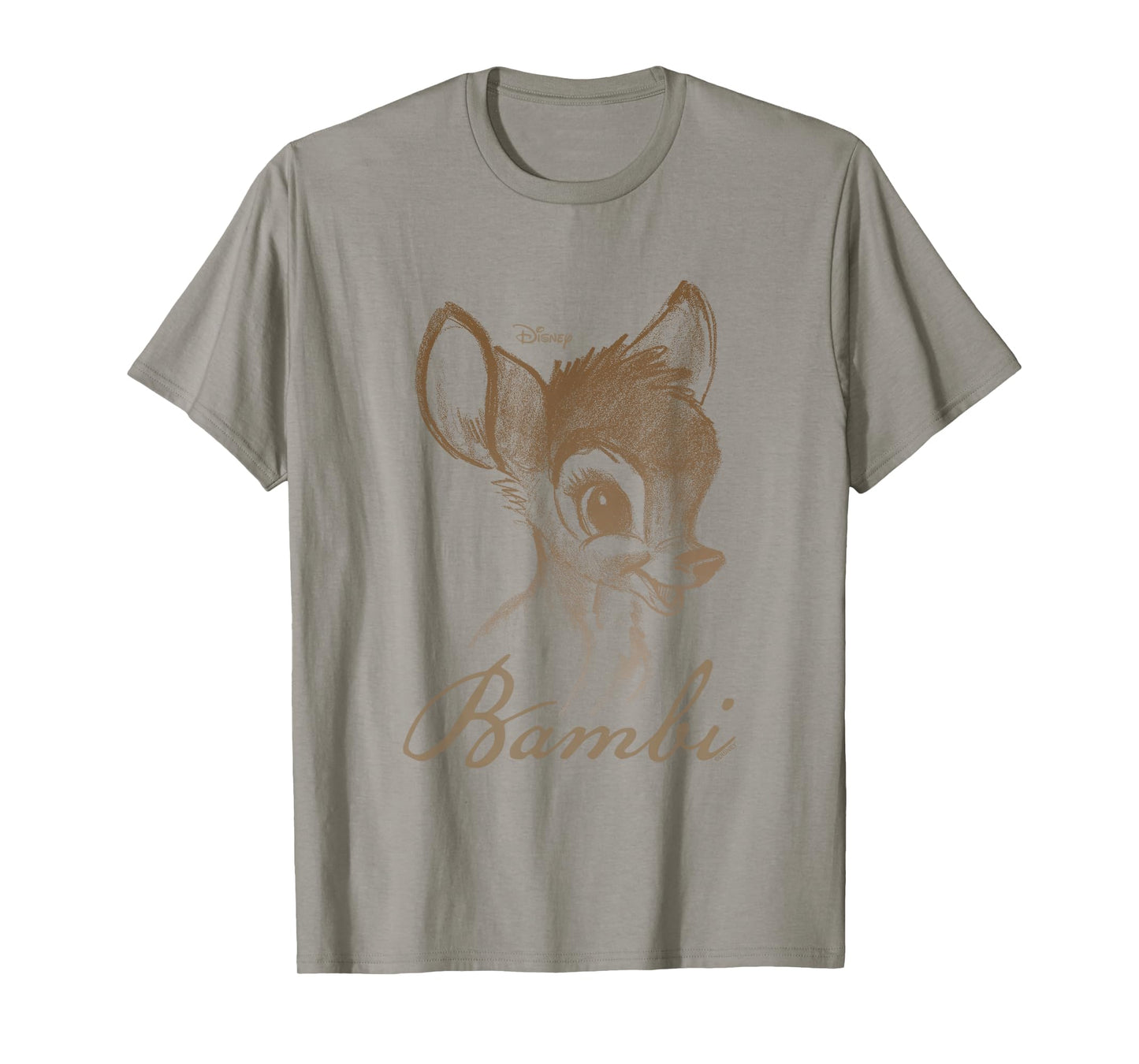 Disney Bambi Vintage Sketch Portrait T-Shirt - T-Shirt | Sand