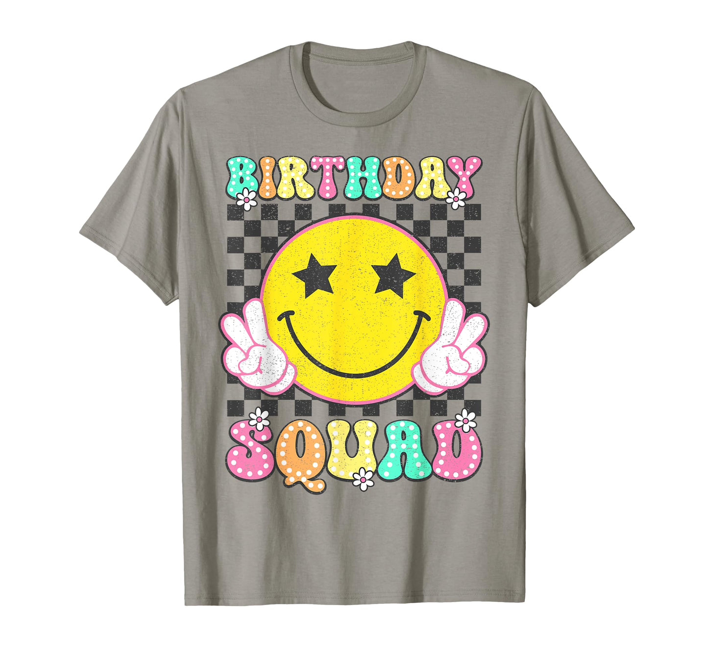 Birthday Squad Groovy Matching Family Birthday Squad T-Shirt