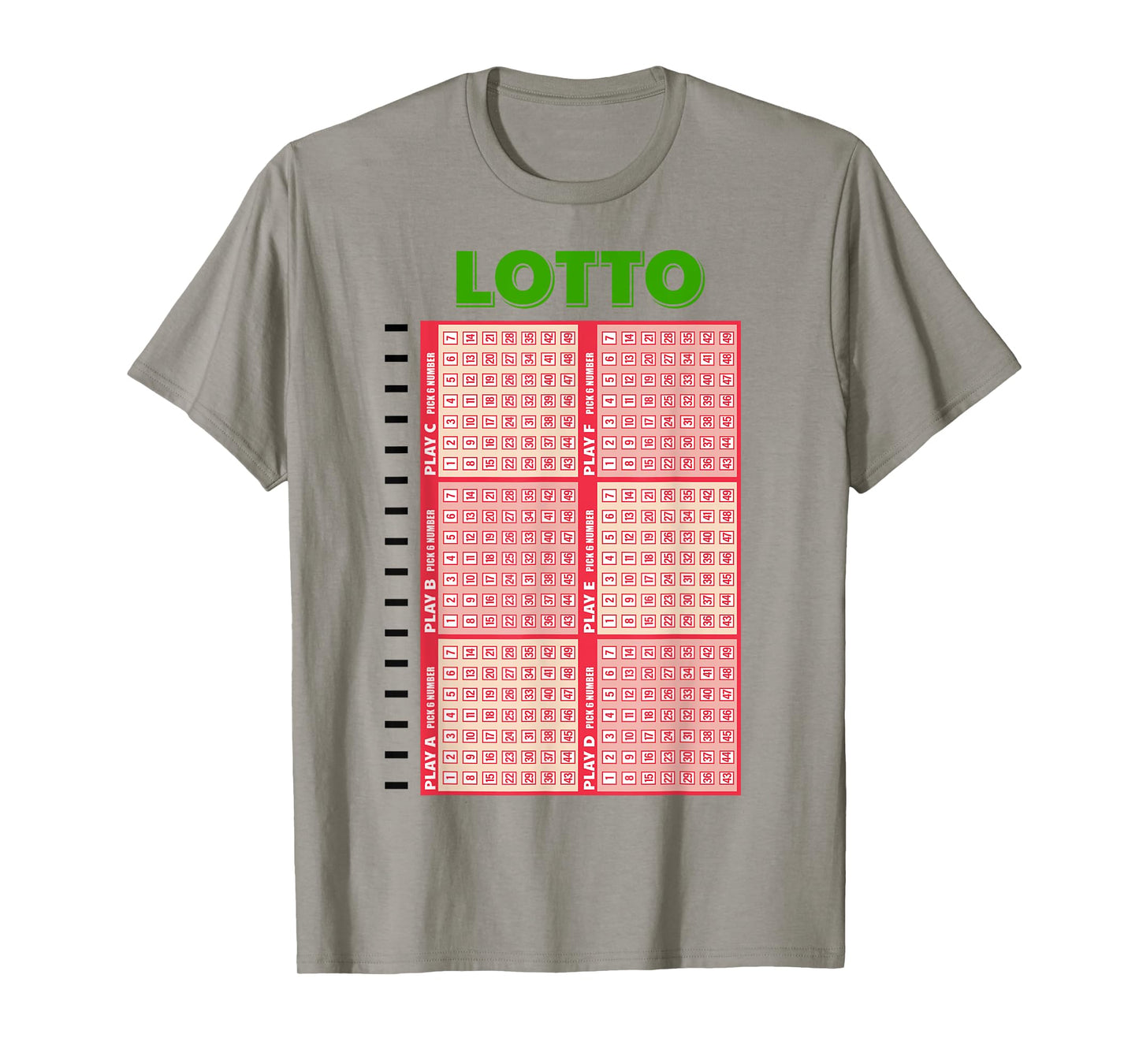 Lottery Lotto Ticket Party Halloween Costume Cosplay Winner T-Shirt