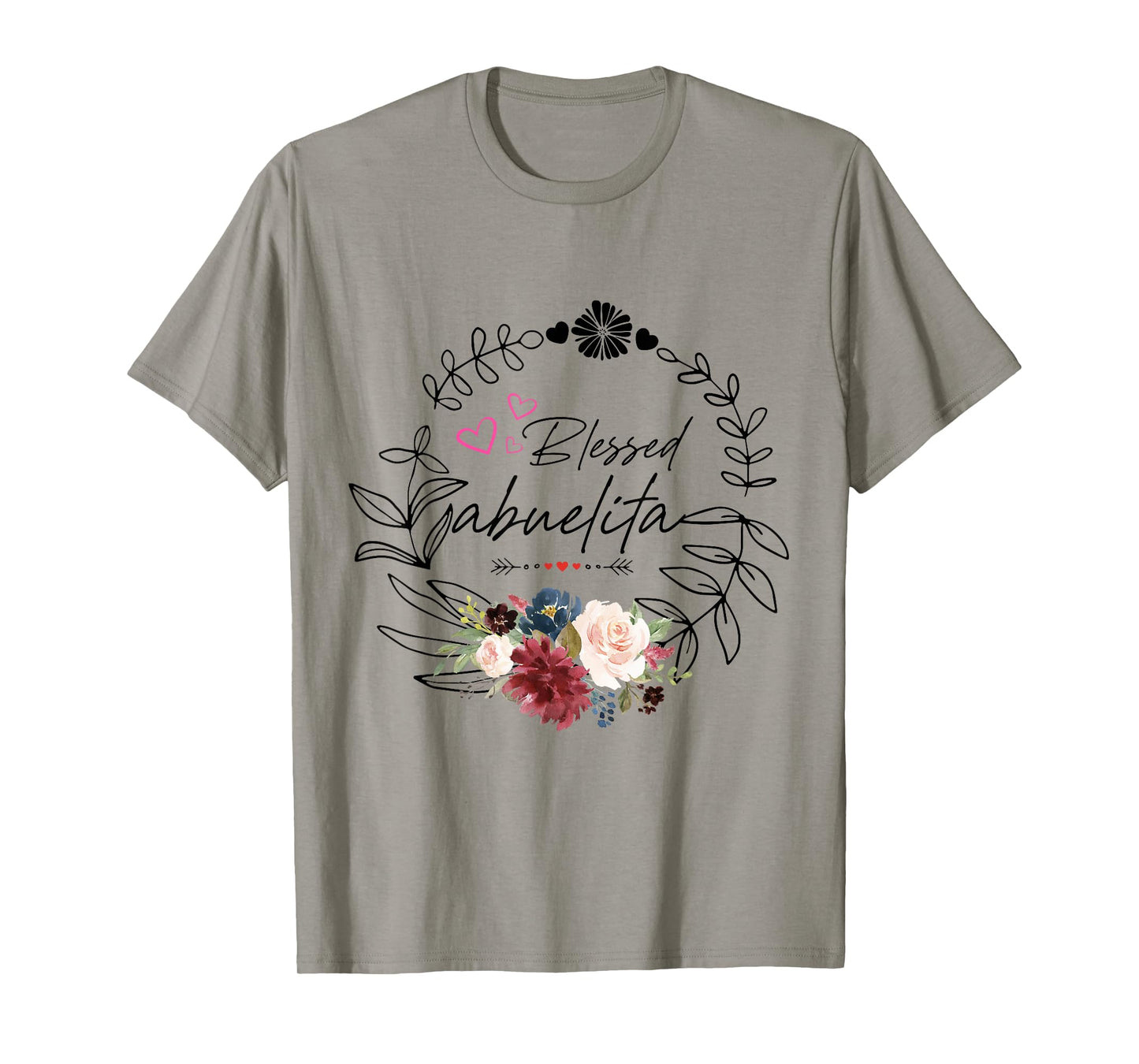 Blessed abuelita Floral est 2025 funny floral mother's day T-Shirt