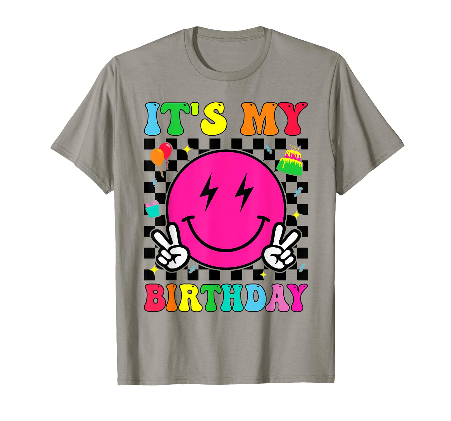 Retro Groovy It's My Birthday Men Women Boys Girls Kid Bday T-Shirt