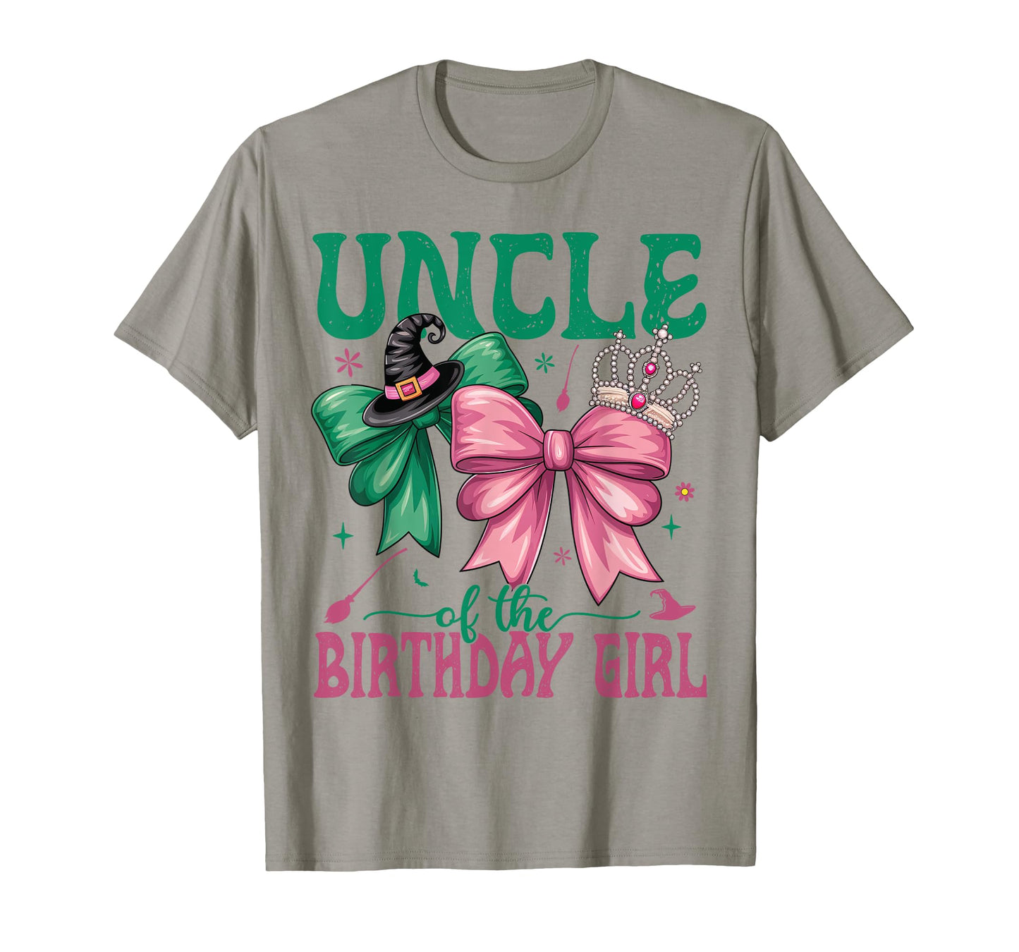 Uncle Of The Birthday Girl Matching Witch Family Bday Party T-Shirt