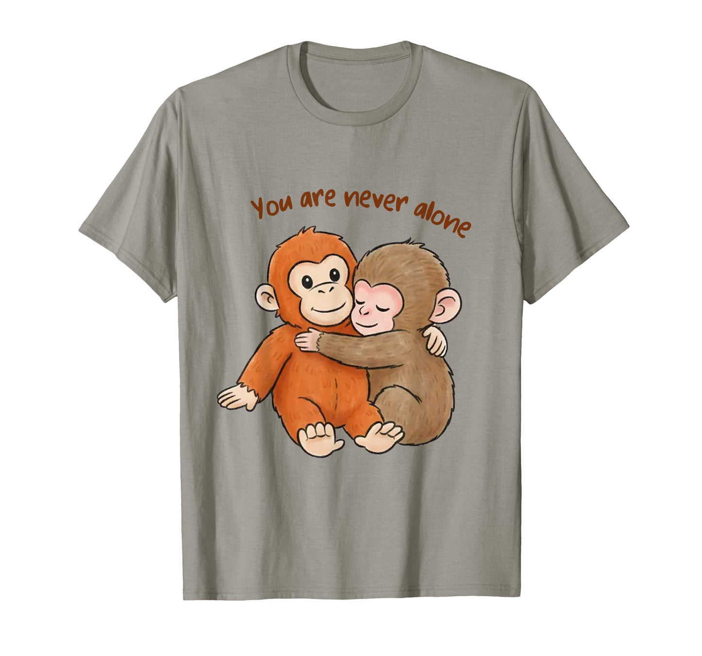 Viral Punch Monkey, You are Never Alone T-Shirt
