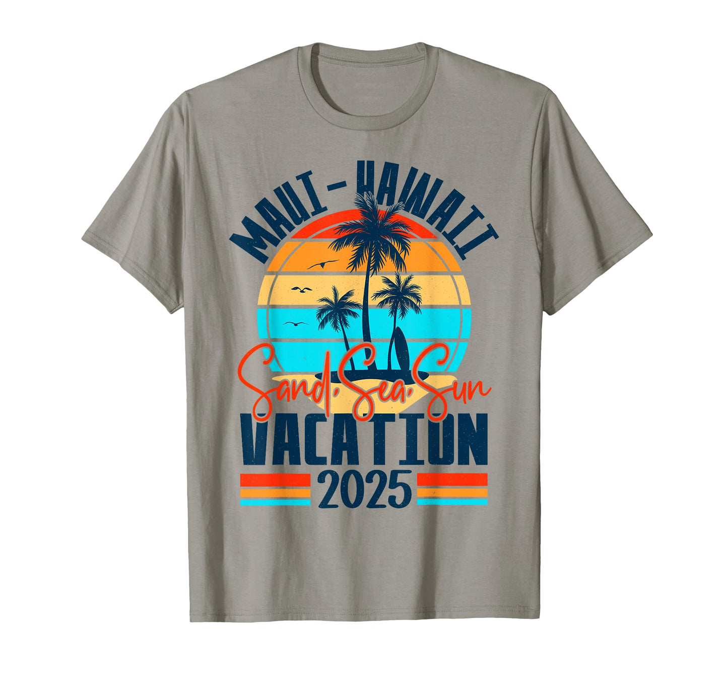 Maui Hawaii Vacation 2025 Souvenir Matching Family Group T-Shirt