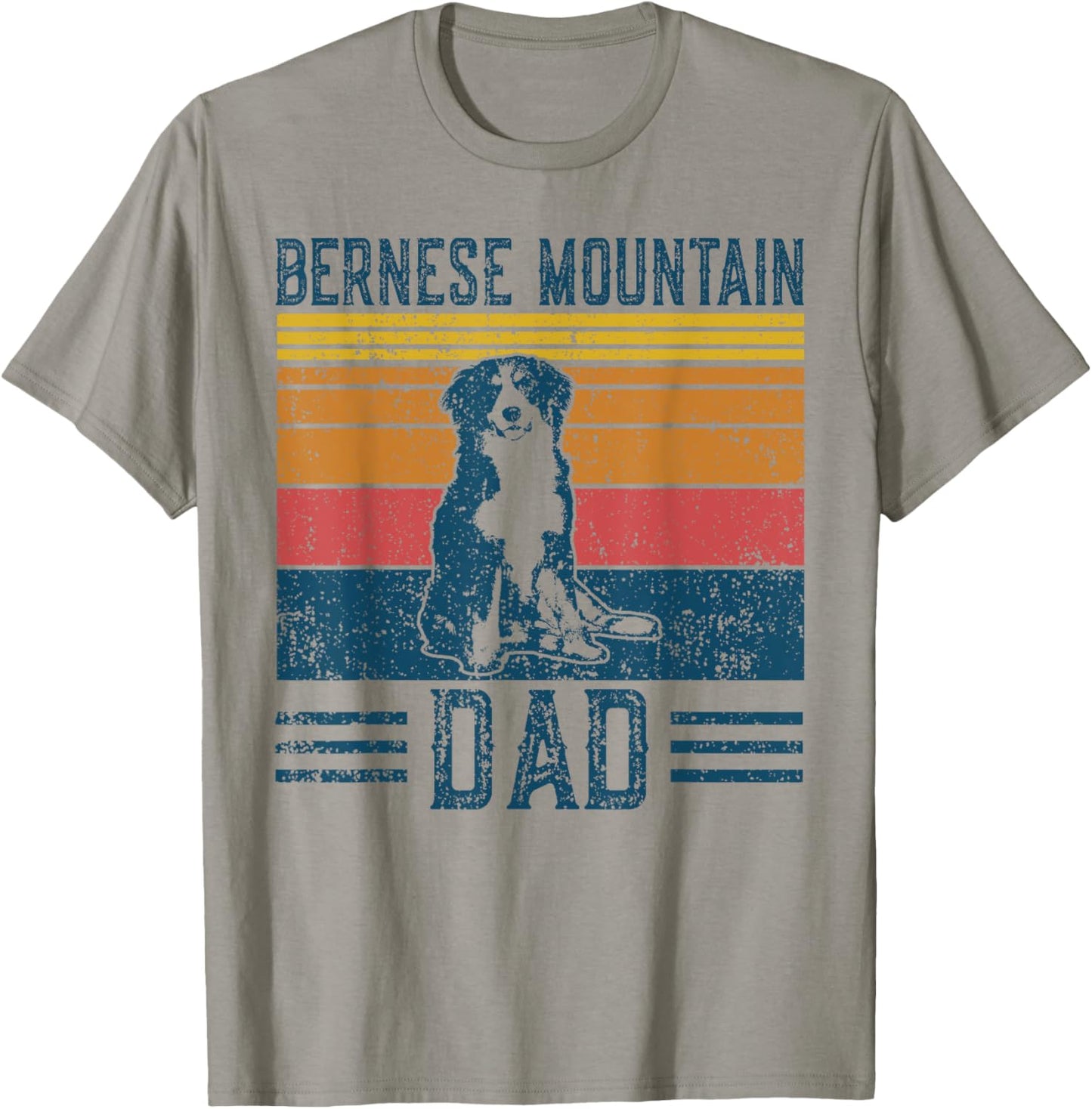 Dog Berner Dad - Vintage Bernese Mountain Dad T-Shirt