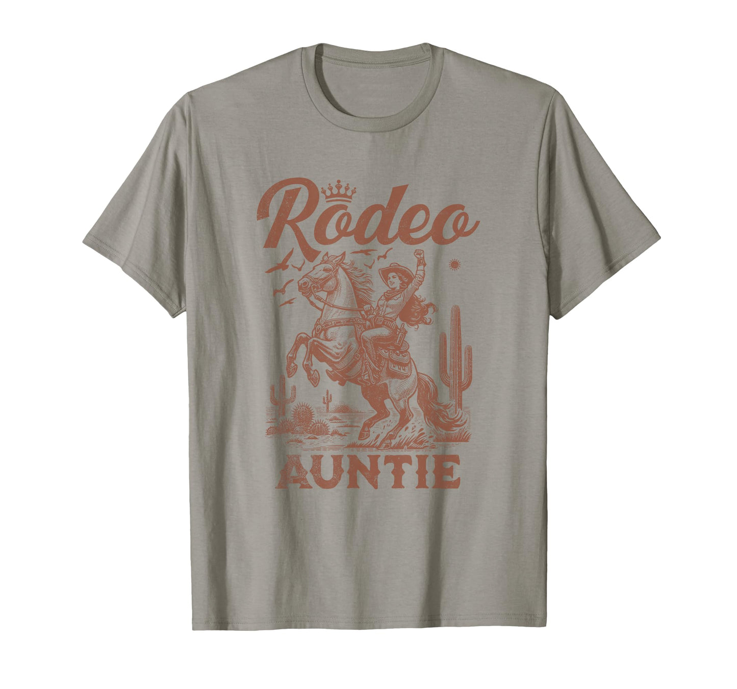 Mothers Day Rodeo Aunt Western Cowboy Auntie Family Matching T-Shirt