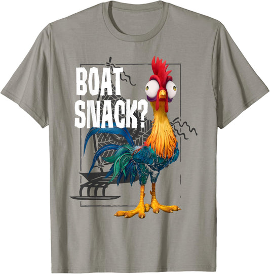 Disney Moana Hei Hei Boat Snack Vintage Style Poster T-Shirt
