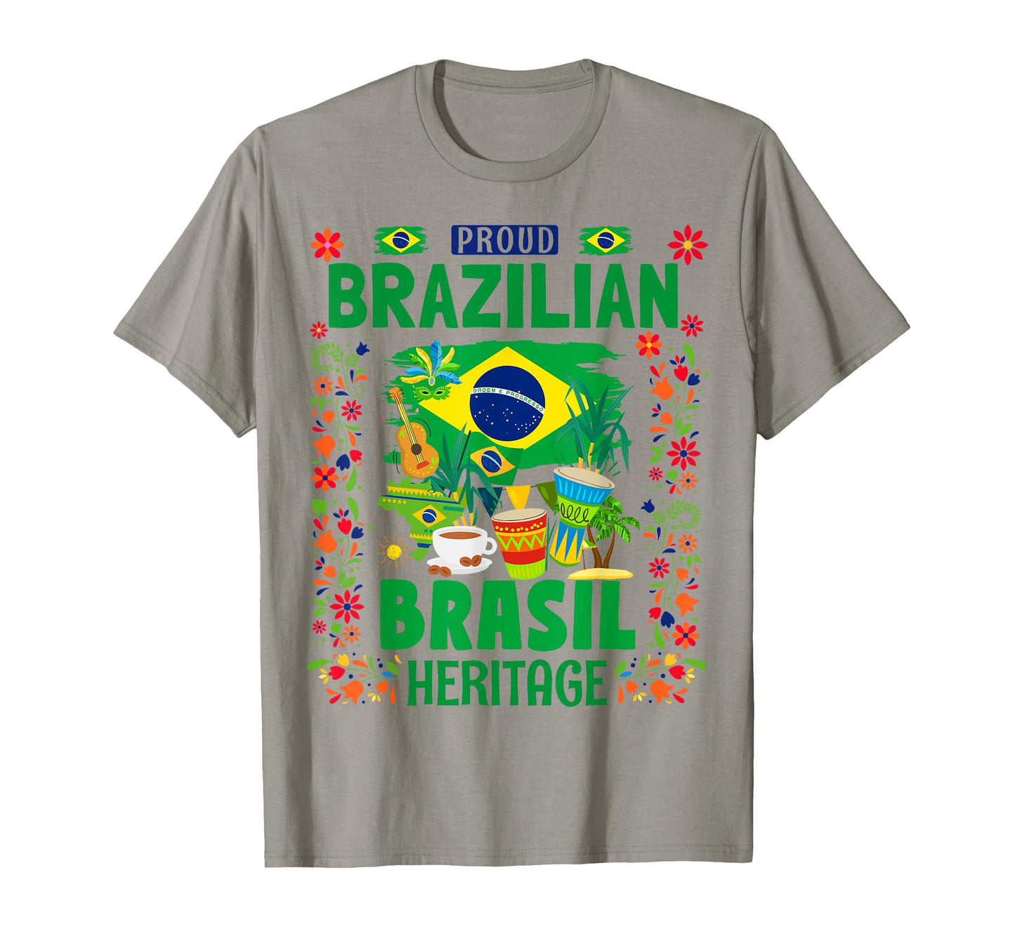Brasil Flag Outfit Idea For Kids Brazil & Brazilian Flag T-Shirt
