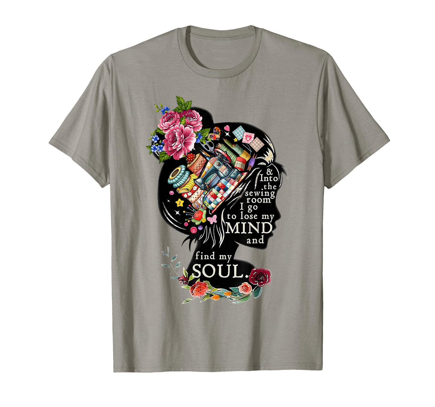 Cute Women Quilting Sewer Sewing and Into The Sewing Room T-Shirt