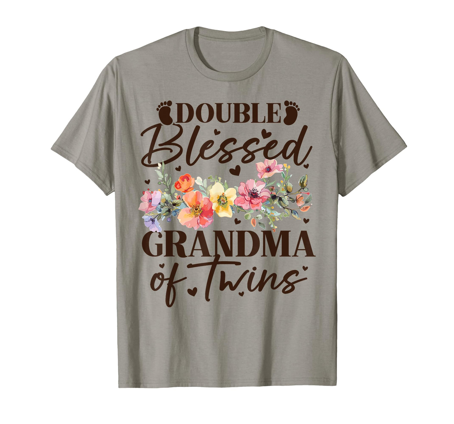 Double Blessed Grandma of Twins - Funny Twin Grandmother T-Shirt