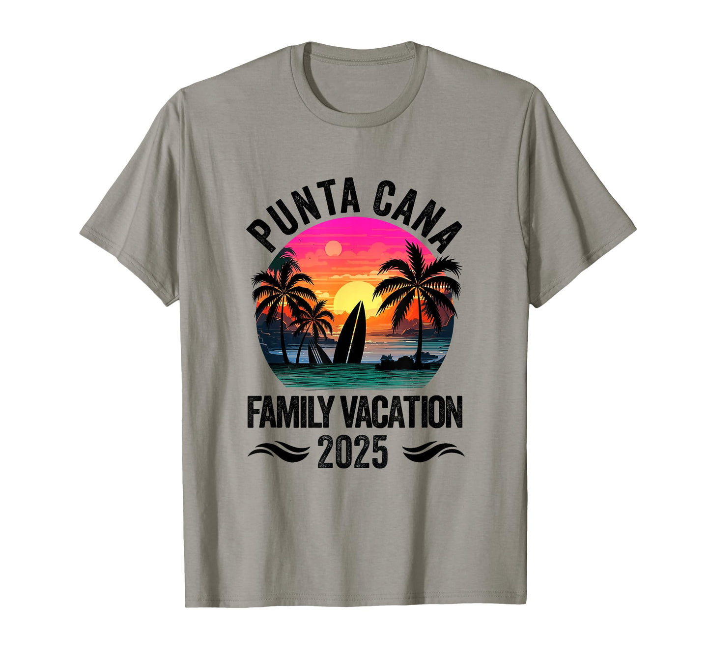 Punta Cana Family Vacation 2025 Matching Outfits Beach T-Shirt