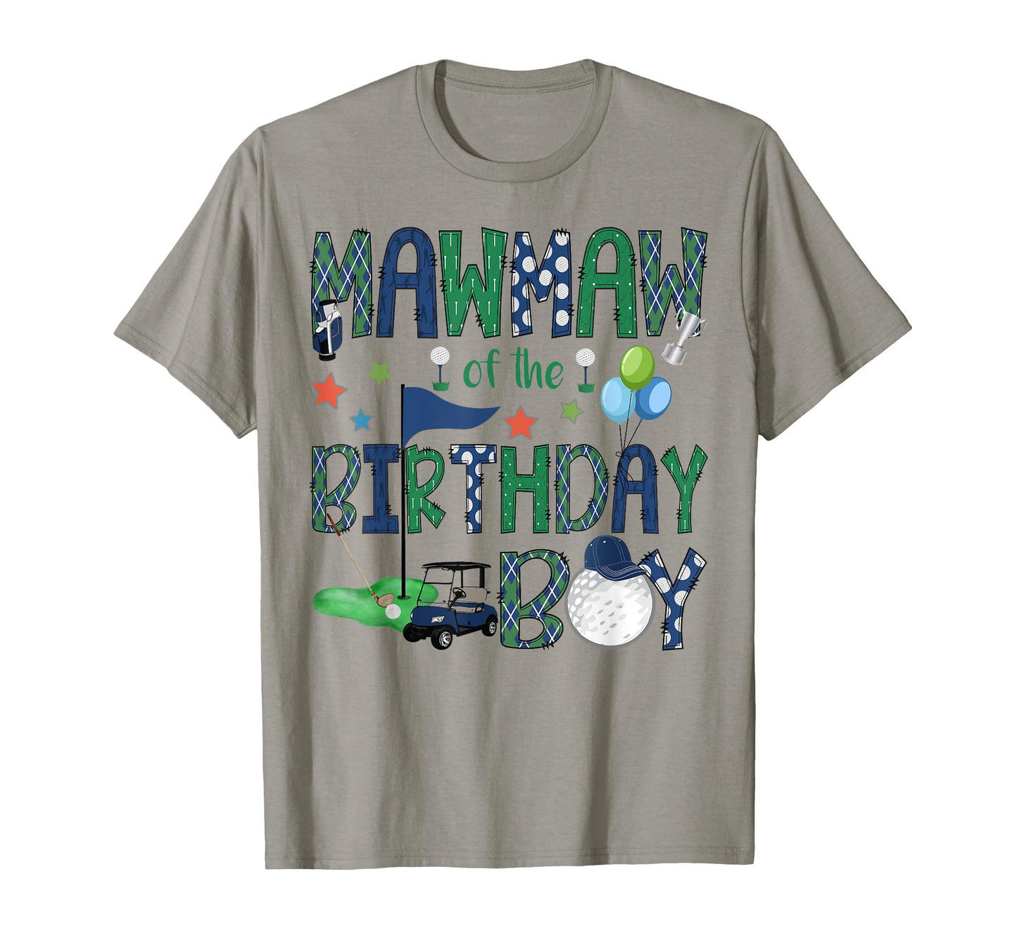 Mawmaw Of The Birthday Boy Hole In One Golf Lover T-Shirt