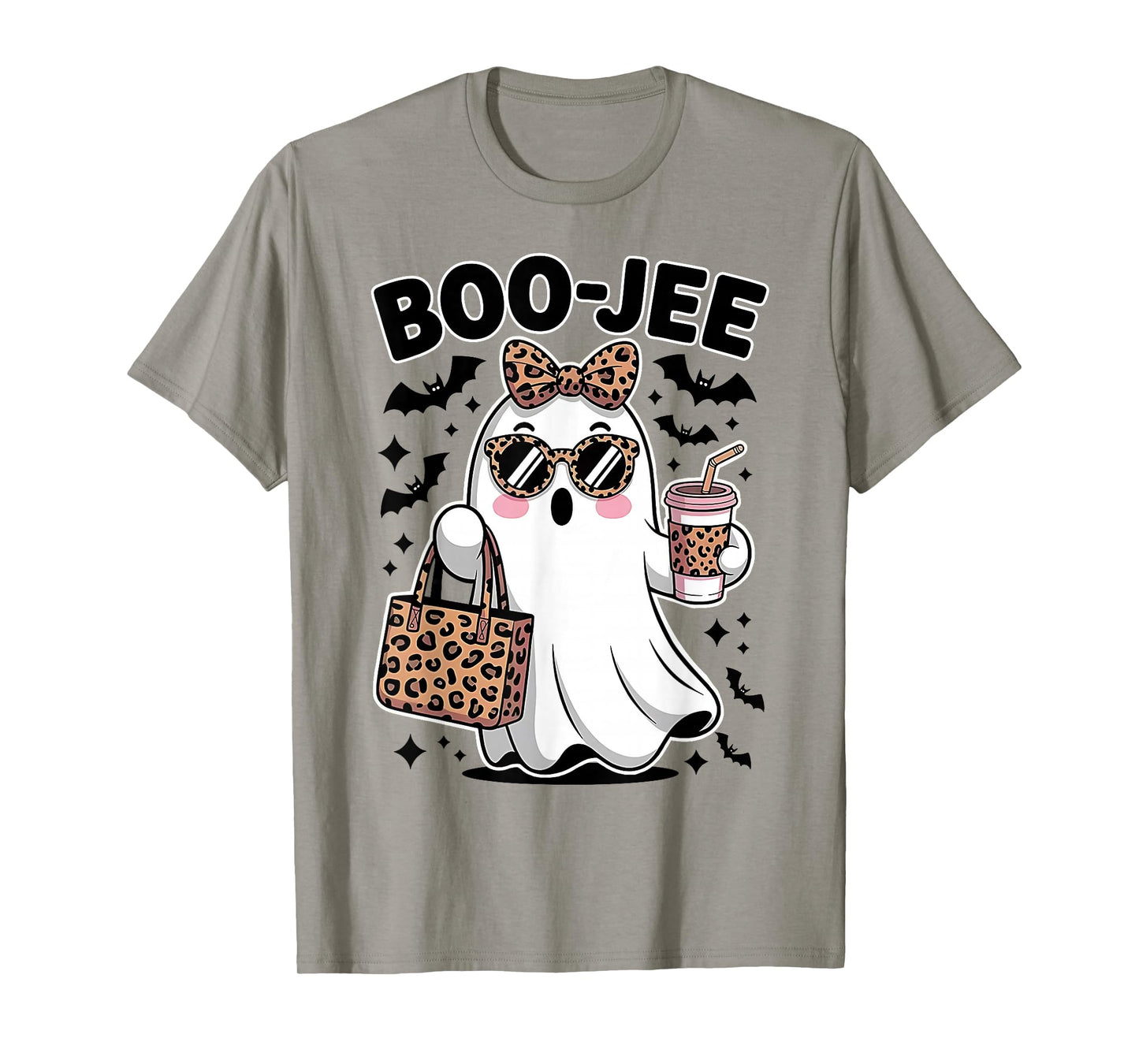Cute Coquette Boo JEE Ghost Halloween Costumes Womens Girls T-Shirt