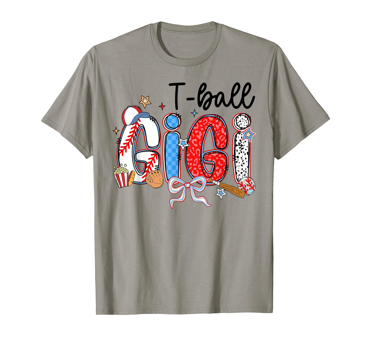 T Ball Gigi Coquette Bow Tee Ball Matching Women Girls T-Shirt