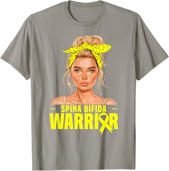 Spina Bifida Awareness Month Warrior Spina Bifida T-Shirt
