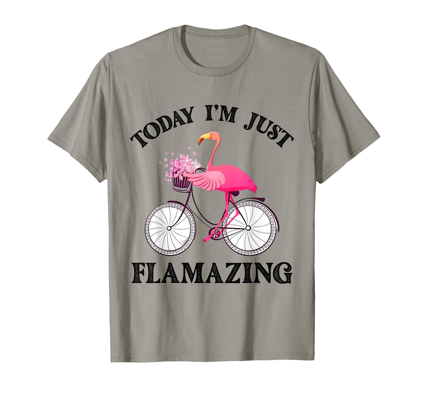 Today I'm Just Flamazing Flamingo Biker Cycle Fun T-Shirt