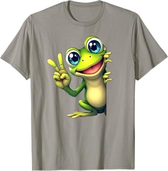 Cute Frog Peace Sign T-Shirt