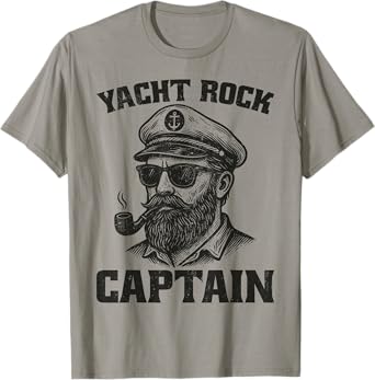 Yacht Rock Captain Vintage Nautical Summer Party T-Shirt