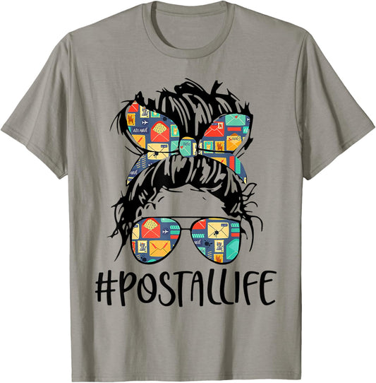 Postallife Mail Carrier Postal Worker Mailwoman Mother's Day T-Shirt